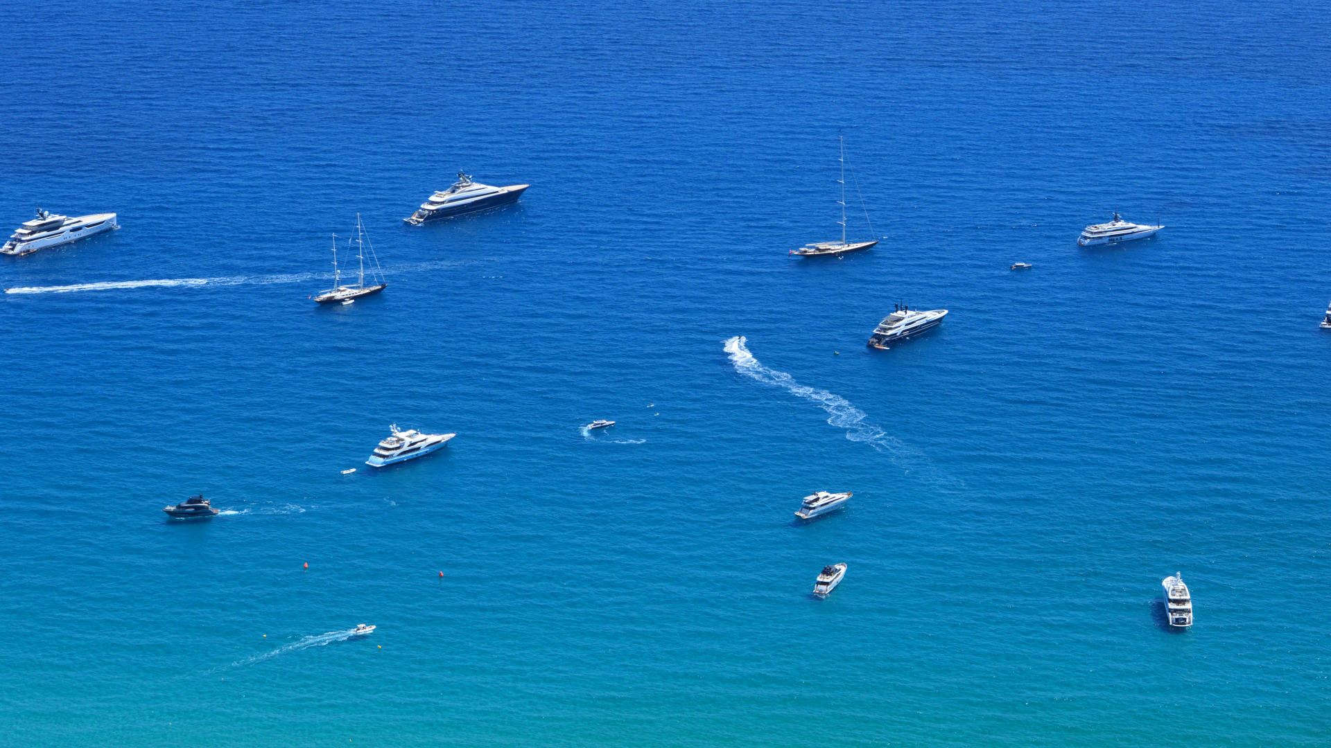 Vue aérienne marine