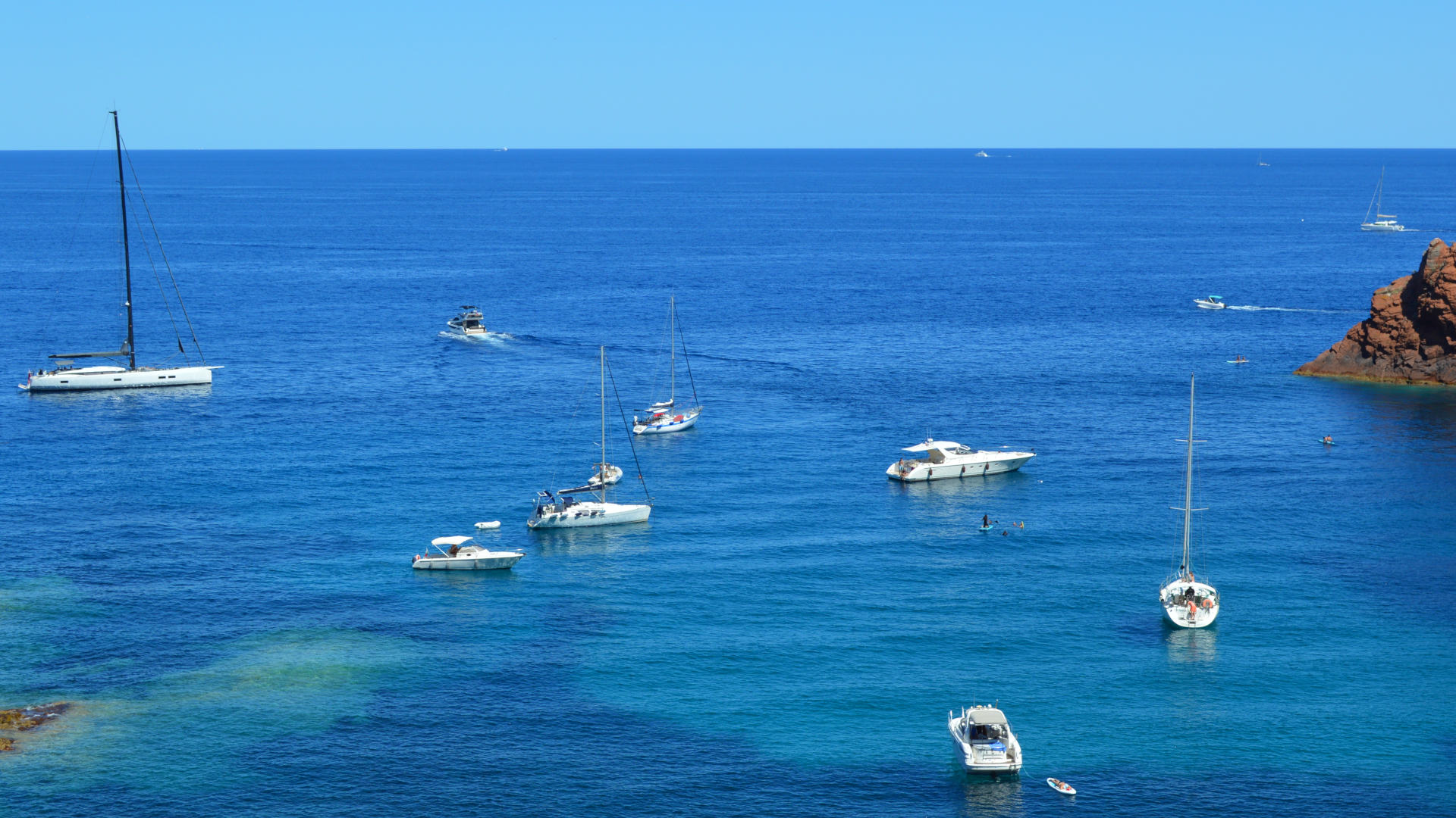 Vue aérienne marine